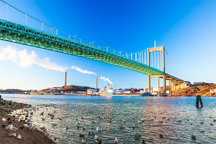 Alvsborg bridge in Goteborg, Sweden