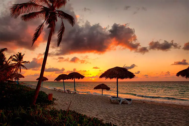 Beach at sunset, Varadero