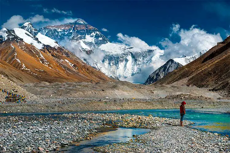 Ladscape around Mt Everest, Tibet