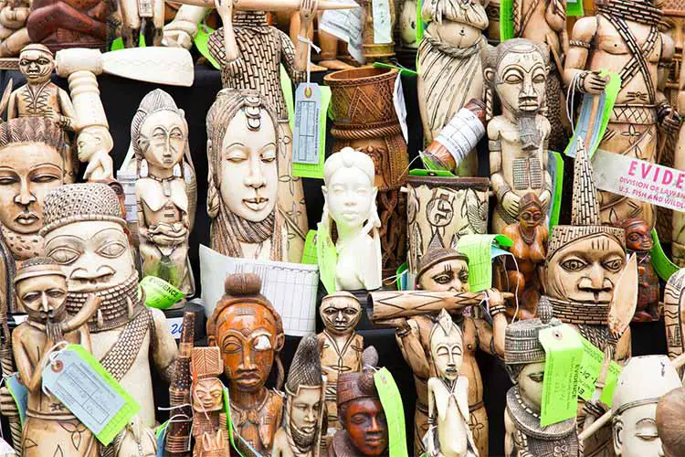 Seized Ivory Souvenirs, a big no no in responsible tourism