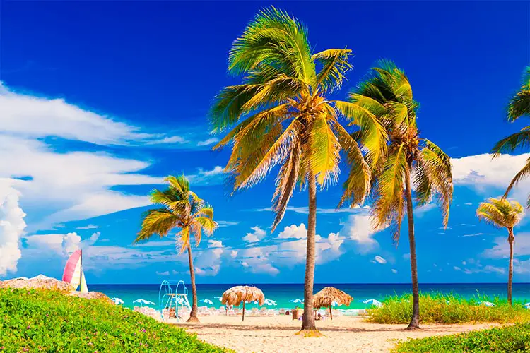 Varadero beach in Cuba