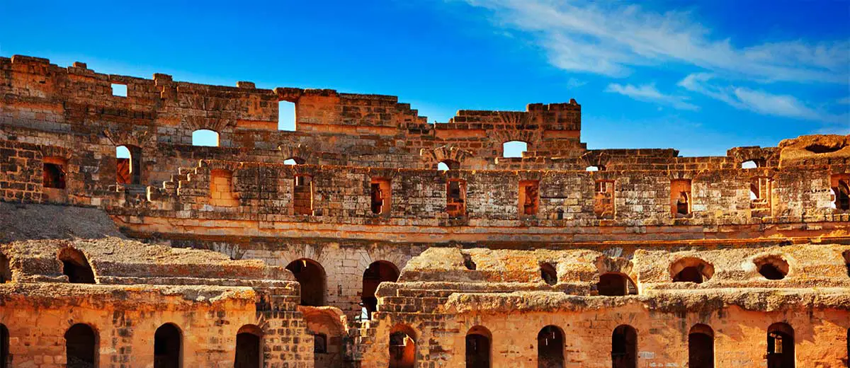 Amphitheater in El Jem, Tunisia