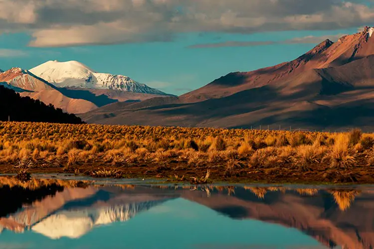 High mountains in Bolivia