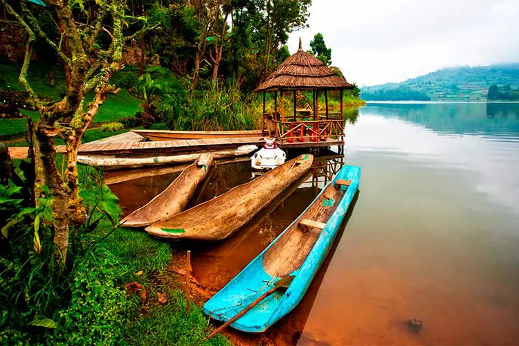 Lake Bunyonyi in Uganda