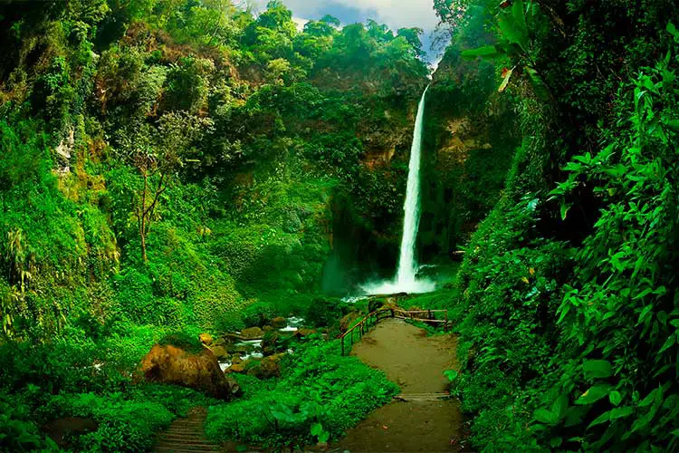 Rainbow Waterfall a.k.a. Coban Pelangi, Malang, east Java, Indonesia