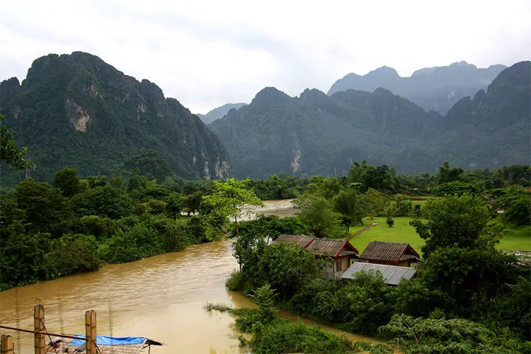 Beautiful Outdoor Setting in Vang Vieng