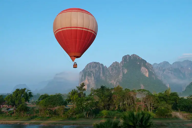 Hot Air Balloon Ride in Northern Laos