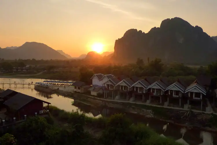 Sunset in Vang Vieng