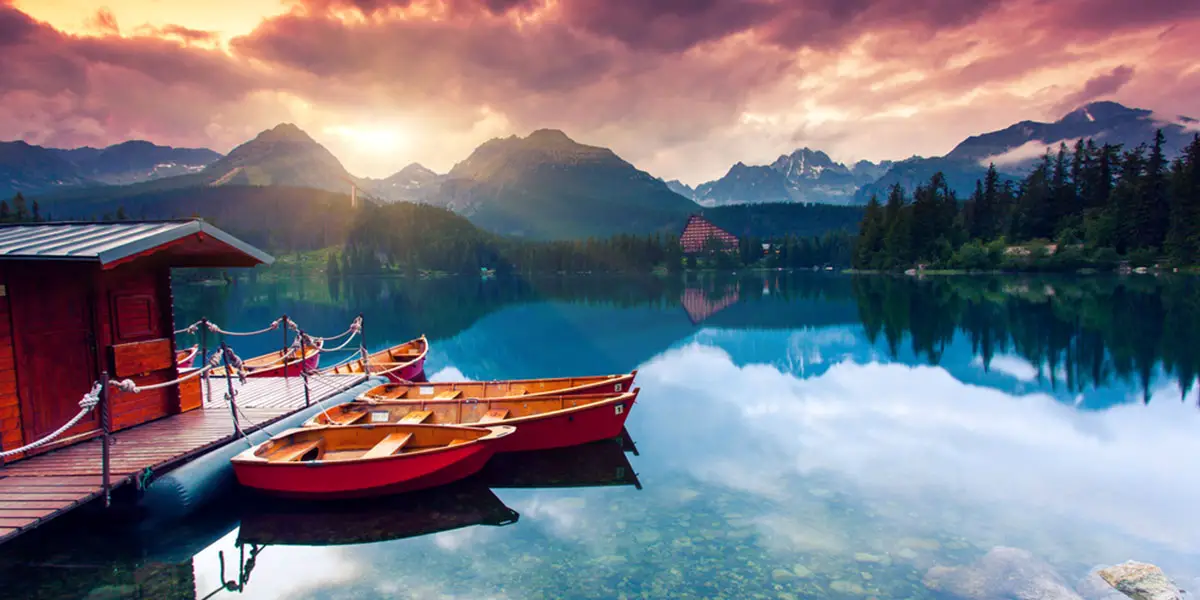 Mountain lake in Tatra National Park, Slovakia