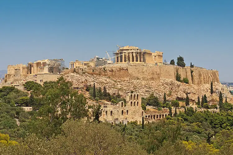 Parthenon atop the Acropolis of Athens