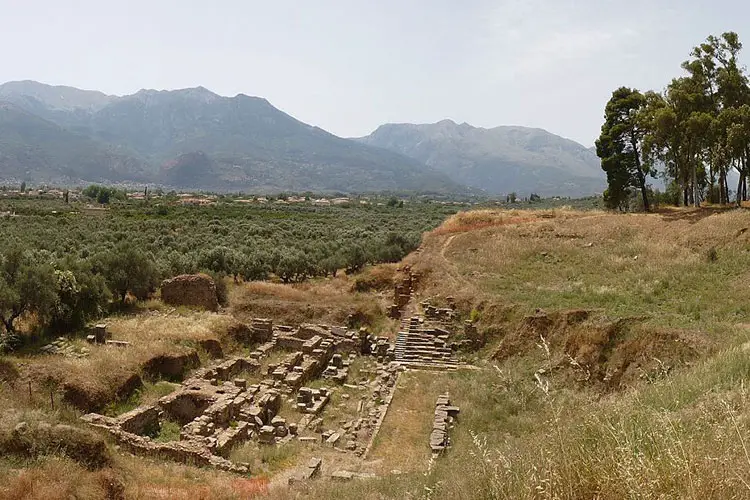 The ruins of the ancient town of Sparta