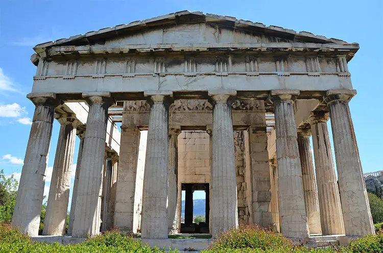 The Temple of Hephaestus in Athens