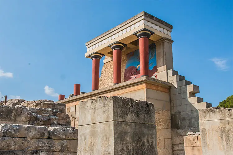 The Palace of Knossos on Crete