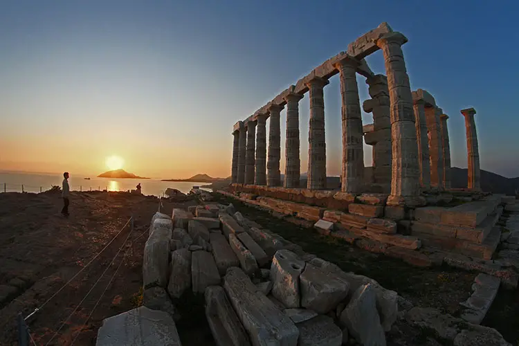 The Temple of Poseidon at Cape Sounion