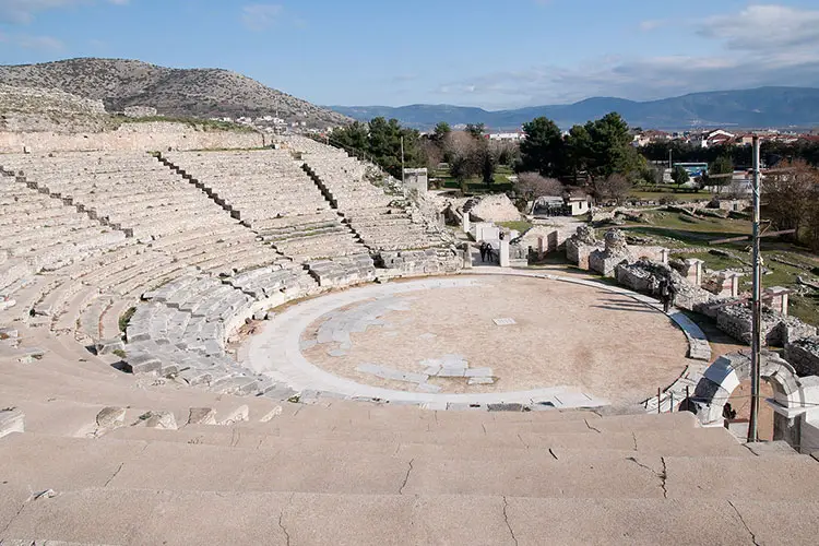 A Greek theatre at The Archaeological Site of Philippi