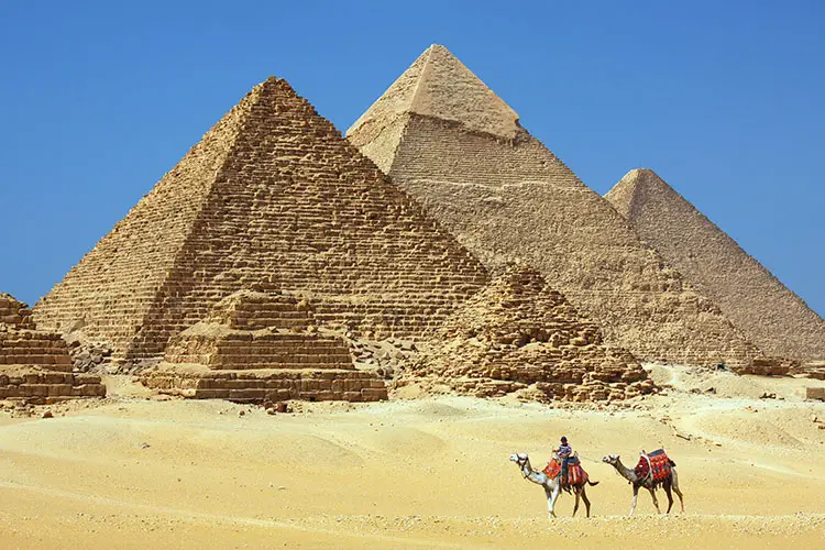 The Pyramids at Giza near Cairo