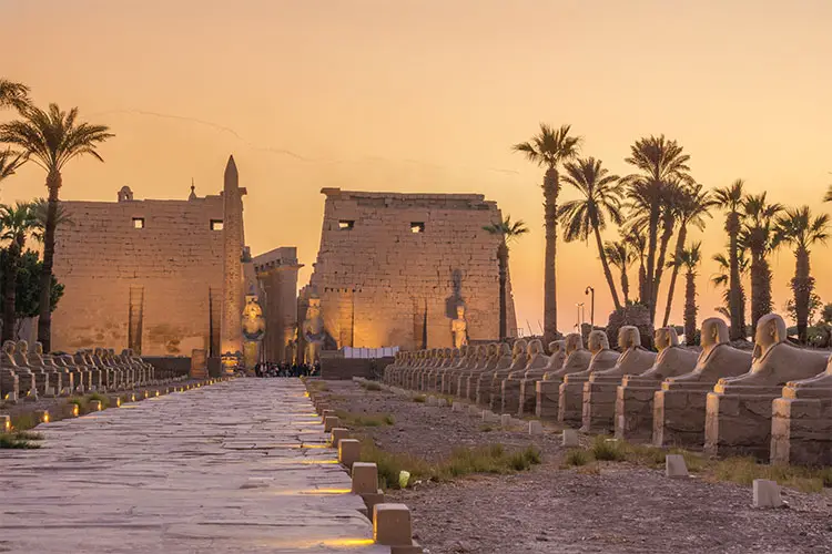 Twilight at Luxor Temple