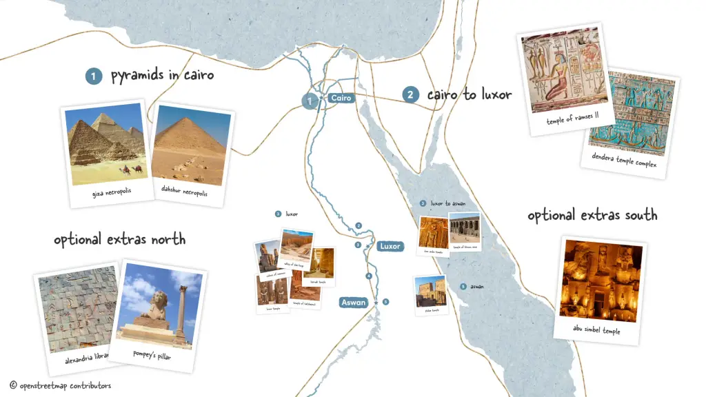 Road Trip from Cairo to Aswan with photos of the most famous sites