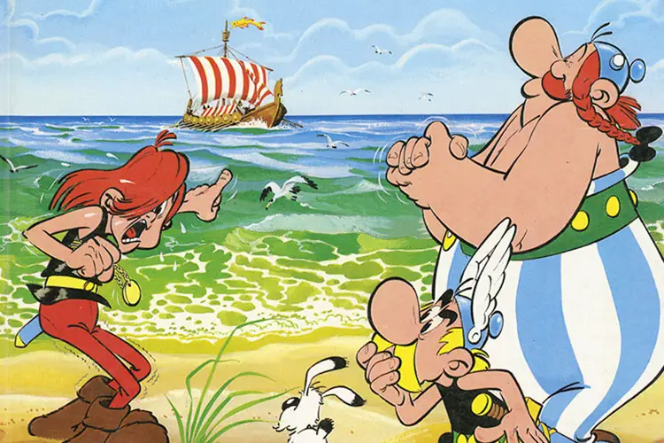 Asterix and Obelix (far right)