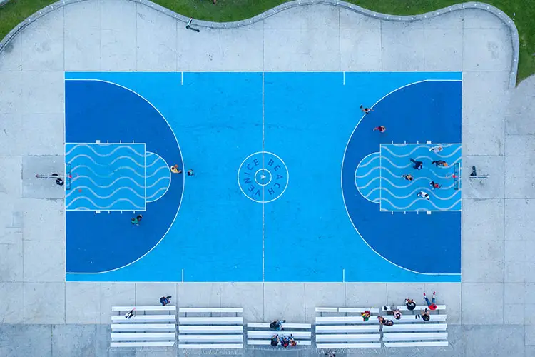 Basketball Court Venice Beach, Los Angeles, USA