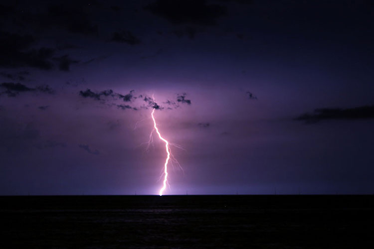 Catatumbo lightning observed from Bachaquero