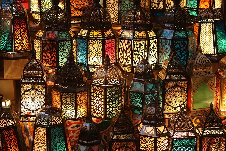 Lamps in a Cairo Bazaar