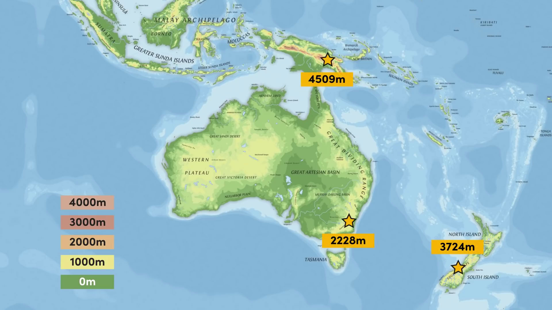 Australasian Topography