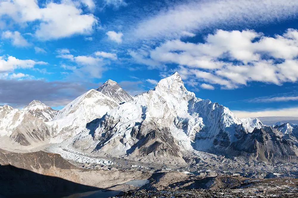 Mount Everest from Sagarmatha National Park, Nepal