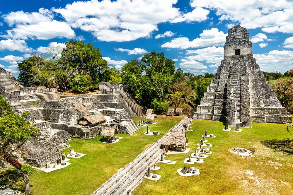 Temple of the Great Jaguar at Tikal in Guatemala